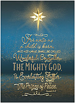 May the celebration of Christ's birth fill your heart with peace and joy. Merry Christmas. Prince of Peace Christmas Card H9175U-AA